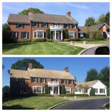 Cedar roof cleaning collage